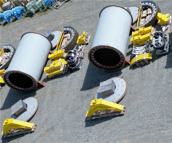 2 Units - Unused Outotec 3.2m X 5.6m (10.5' X 18.4') Ball Mills, 1000 Hp (750 Kw))